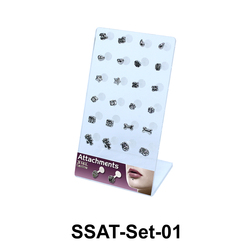 24 Labret Piercing Set SSAT-Set-01