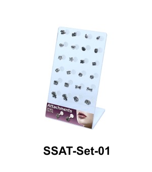 24 Labret Piercing Set SSAT-Set-01