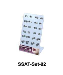 24 Labret Piercing Set SSAT-Set-02