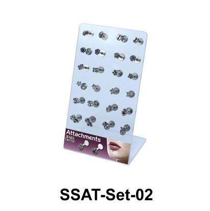 24 Labret Piercing Set SSAT-Set-02