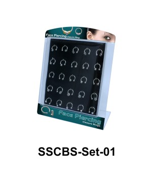 25 Face Piercing Set SSCBS-Set-01