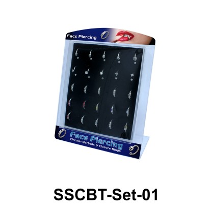 25 Lip Piercing Set SSCBT-Set-01