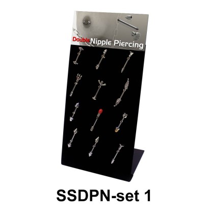 12 Nipple Piercing Sets SSDPN-SET-1