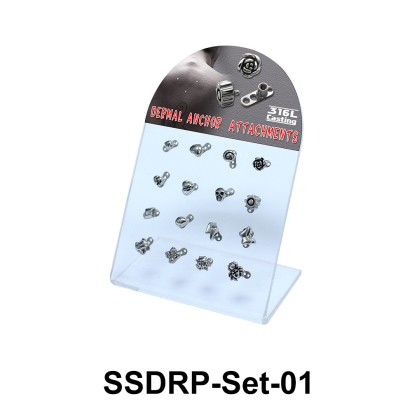 16 Dermal Anchors Set SSDRP-Set-01