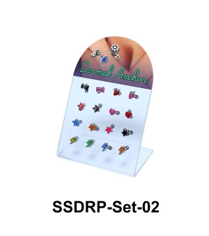 16 Enamel Dermal Anchors Set SSDRP-Set-02