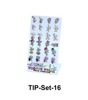 24 Voodoo Helix Ear Piercing Set TIP-Set-16