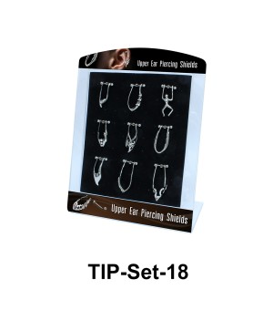 Upper Ear Piercing Shields Set TIP-Set-18