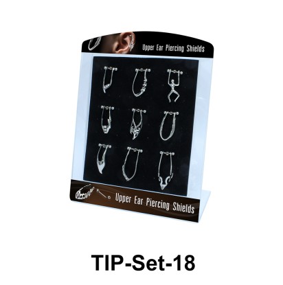 Upper Ear Piercing Shields Set TIP-Set-18