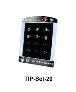 12 Upper Ear Piercing Shields Set TIP-Set-20