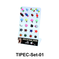 24 Enamel Helix Ear Piercing Set TIPEC-Set-01