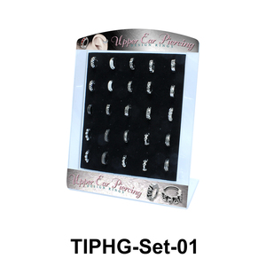 25 Upper Ear Piercing Rings Set TIPHG-Set-01