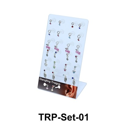 24 Dangling Tragus Piercing Set TRP-Set-01