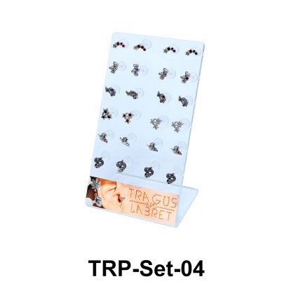 24 Silver Tragus Piercing Set TRP-Set-04