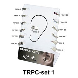 13 Tragus Piercing Set TRPC-SET-1