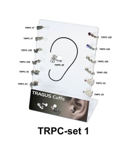 13 Tragus Piercing Set TRPC-SET-1