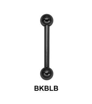 1.6mm Straight Barbells Ball BKBLB