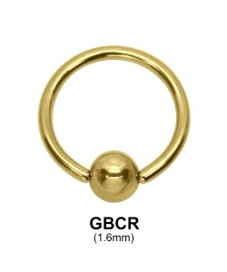 Gold Plated Ball Closure Ring GBCR