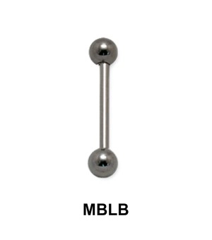 1 mm Straight Barbells Ball with Treading 1.2mm MBLB