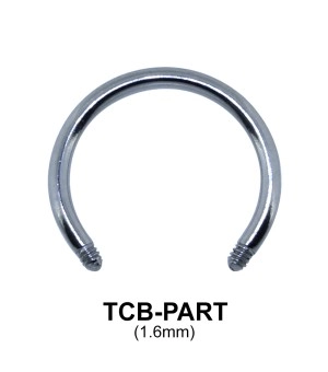 G23 Circular Barbell Basic Titanium Part TCB-PART