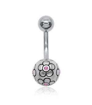 Flower Ball Belly Piercing APB-155