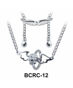 Skull Wings Closure Rings Belly Piercing Chains BCRC-12