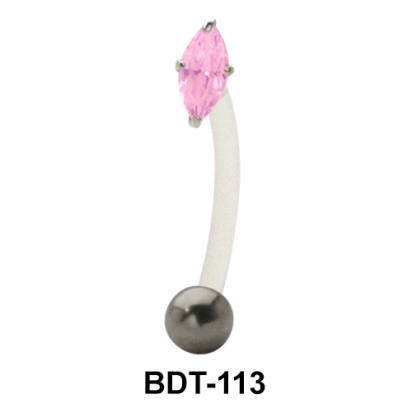 Marquise Stoned Belly Piercing BDT-113