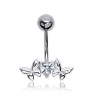 Valentine and Butterfly Belly Piercing BP-1815