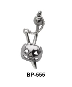 Sword in Halloween Mask belly Piercing BP-555