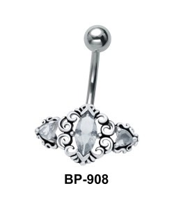 Tri Stoned Filigree Belly BP-908