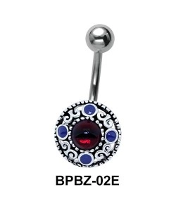 Traditional Designer Stony Belly Piercing BPBZ-02E