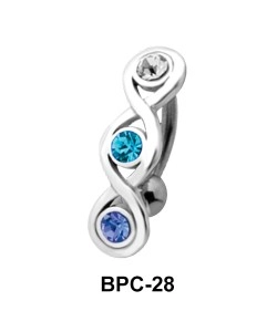 Braided Design Upper Belly Piercing BPC-28