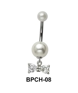 Bow Belly Pearl Dangling BPCH-08