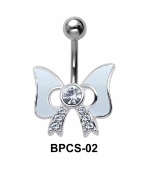 Stone Set Bow Belly Classic Stone BPCS-02