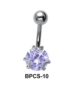 The Fascinating Purple Stone Belly Piercing BPCS-10