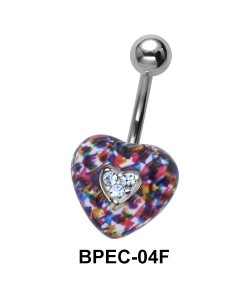 Rainbow Heart Belly Enamel BPEC-04F
