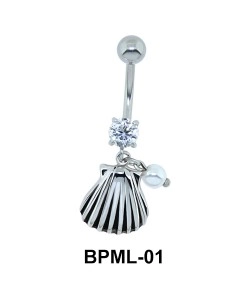Cool Seashell Shaped Belly Piercing BPML-01