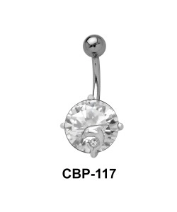 Blue Stone Fish Belly Piercing CBP-117