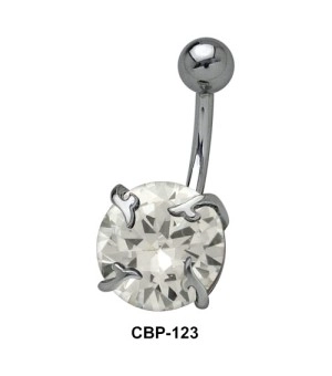 Prong Set Round Brilliant Belly CZ Crystal CBP-123