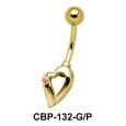 Heart Shaped Belly Piercing CBP-132