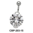 Prong Set Round Brilliant Belly CZ Crystal CBP-203