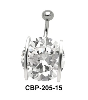 Prong Set Round Brilliant Belly CZ Crystal CBP-205