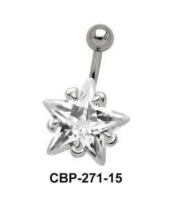 Starry Stone Set Belly CZ Crystal CBP-271
