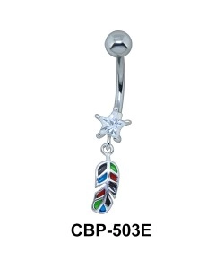Leaf Dangling Belly Piercing CBP-503E