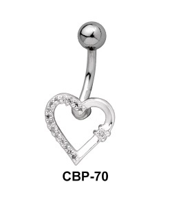 Stone Encrusted Belly Piercing CBP-70