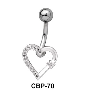Stone Encrusted Belly Piercing CBP-70
