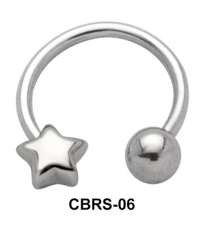Star Nipple Circular Barbell CBRS-06R