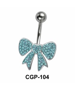 Stone Encrusted Bow Rainbow Line CGP-104