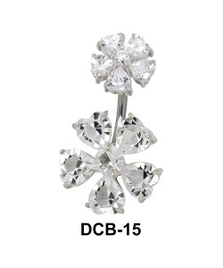 Flora Belly CZ Crystal DCB-15
