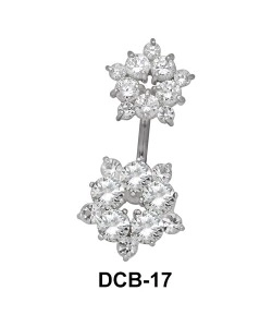 Floral Stone Set belly Piercing DCB-17