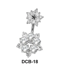 Flower Belly CZ Crystal DCB-18